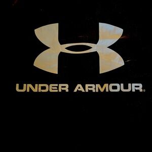 Under Armour 5 shopping bags 2 black 14”, 3 oversize 20” drawstring backpack bag